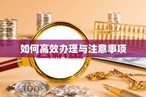 班戈如何高效办理与注意事项
