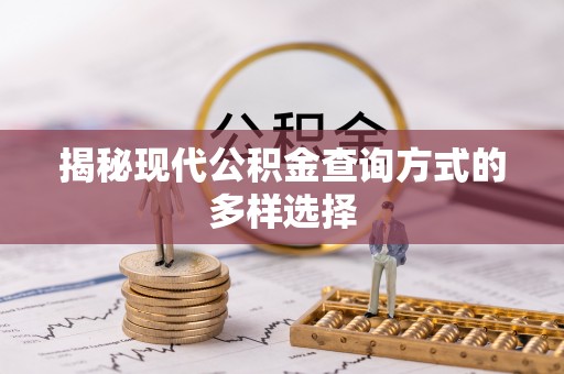 班戈揭秘现代公积金查询方式的多样选择